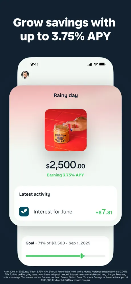 Monzo screenshot 3