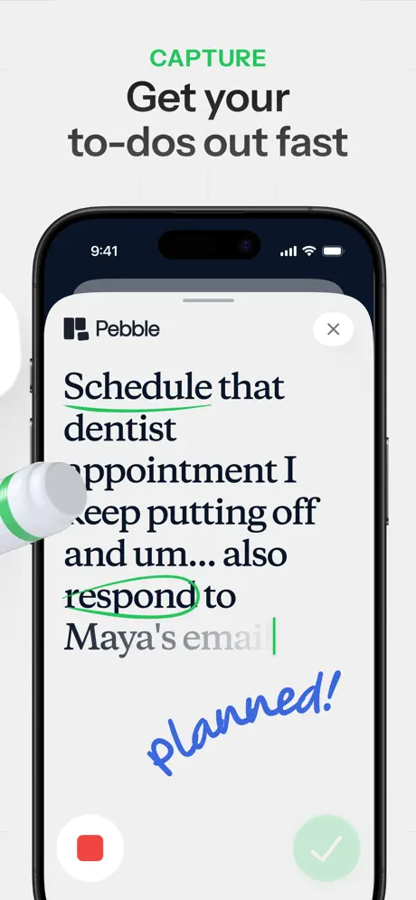 Pebble AI screenshot 2