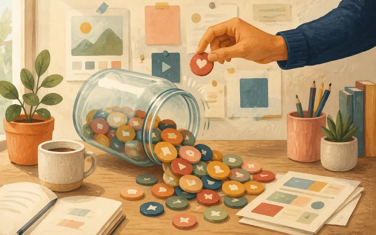 Jar of tokens spilling out representing credits being spent