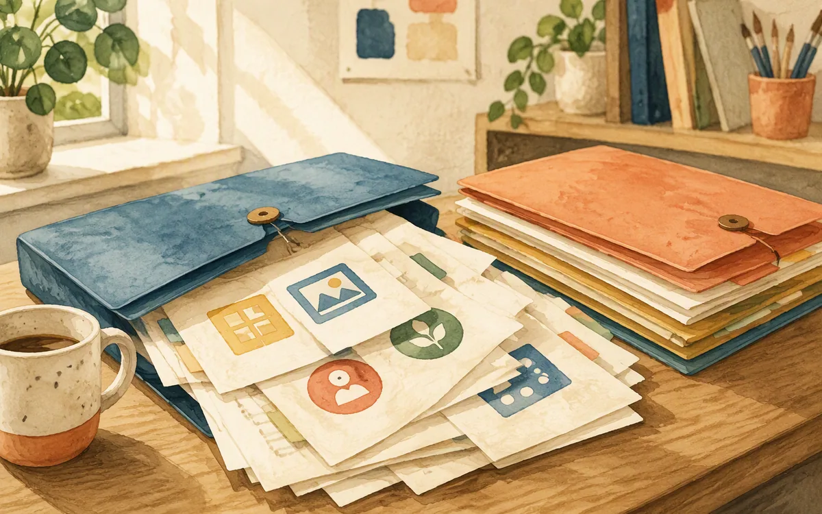Messy export files versus a tidy organized folder