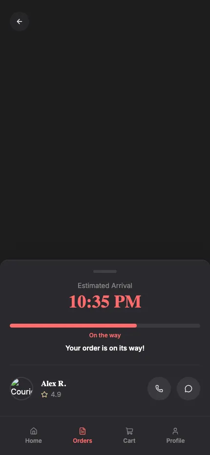 Order Tracking Screen